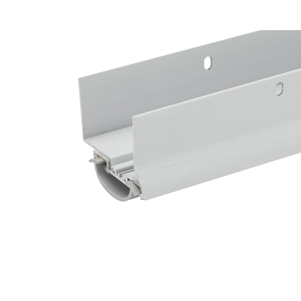3' Aluminum Adjustable Door Bottom Weatherstrip for 1 3/8" & 1 3/4" Thick Doors for Gaps 1/2" to 1 1/4" (White)